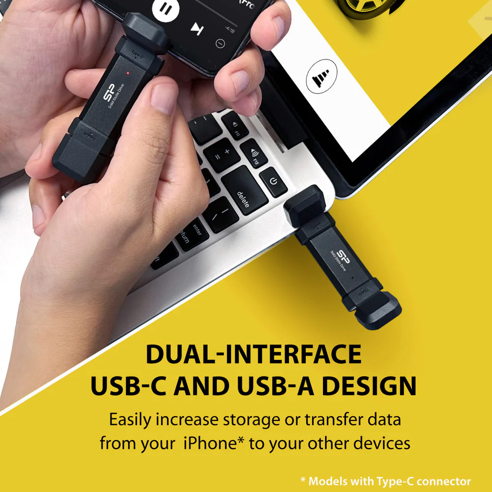 اس اس دی اکسترنال سیلیکون پاور مدل DS72 ظرفیت 1 ترابایت رابط USB 3.2 Gen2 - Image 9
