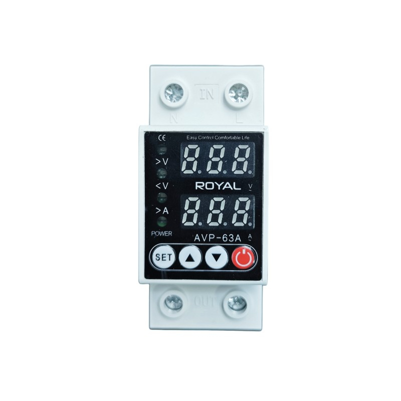 محافظ ولتاژ 63 آمپر رویال مدل 2P63A - Image 4