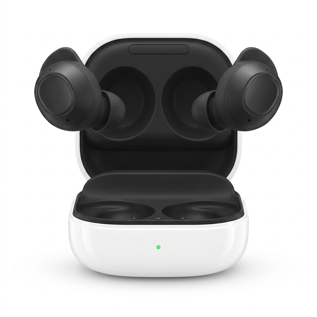 هدفون بلوتوثی سامسونگ مدل Galaxy Buds FE با نویز کنسلینگ فعال (ANC)، درگاه شارژ USB Type-C، دارای میکروفون دوگانه، مقاوم در برابر رطوبت و عرق