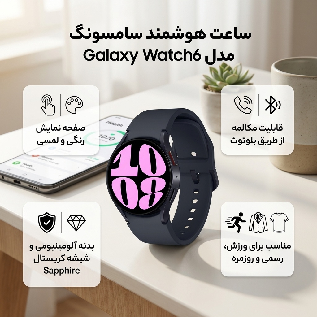 ساعت هوشمند سامسونگ مدل Galaxy Watch6 40mm - Image 2