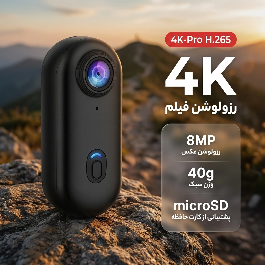 دوربین فیلم برداری ورزشی مدل 4K-Pro H.265 - Image 2