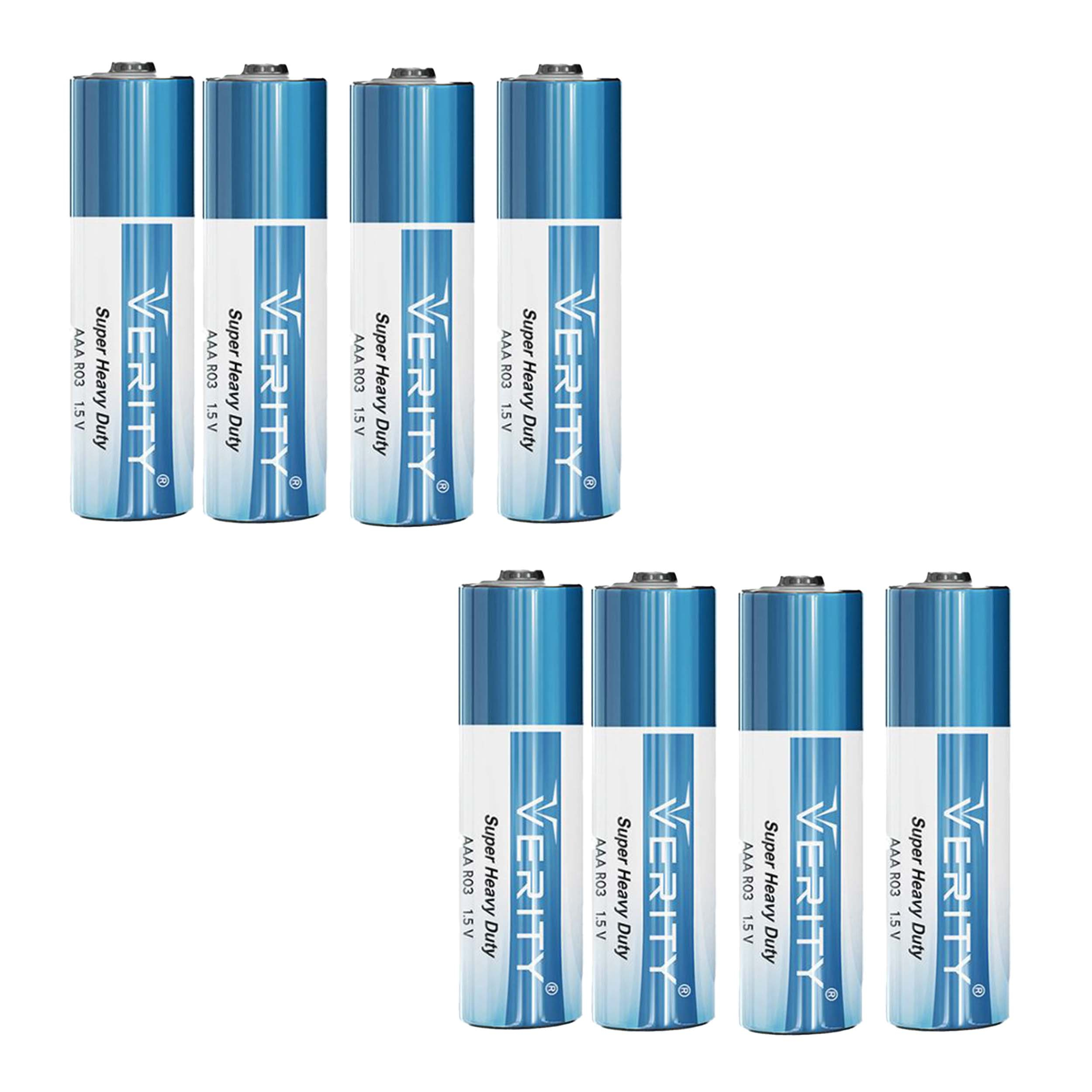 باتری نیم قلمی وریتی مدل Super Heavy Duty بسته هشت عددی - Image 2