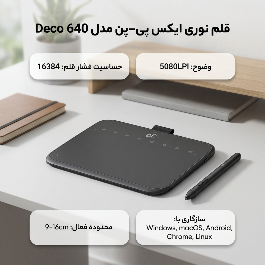 قلم نوری ایکس پی-پن مدل Deco 640 - Image 2