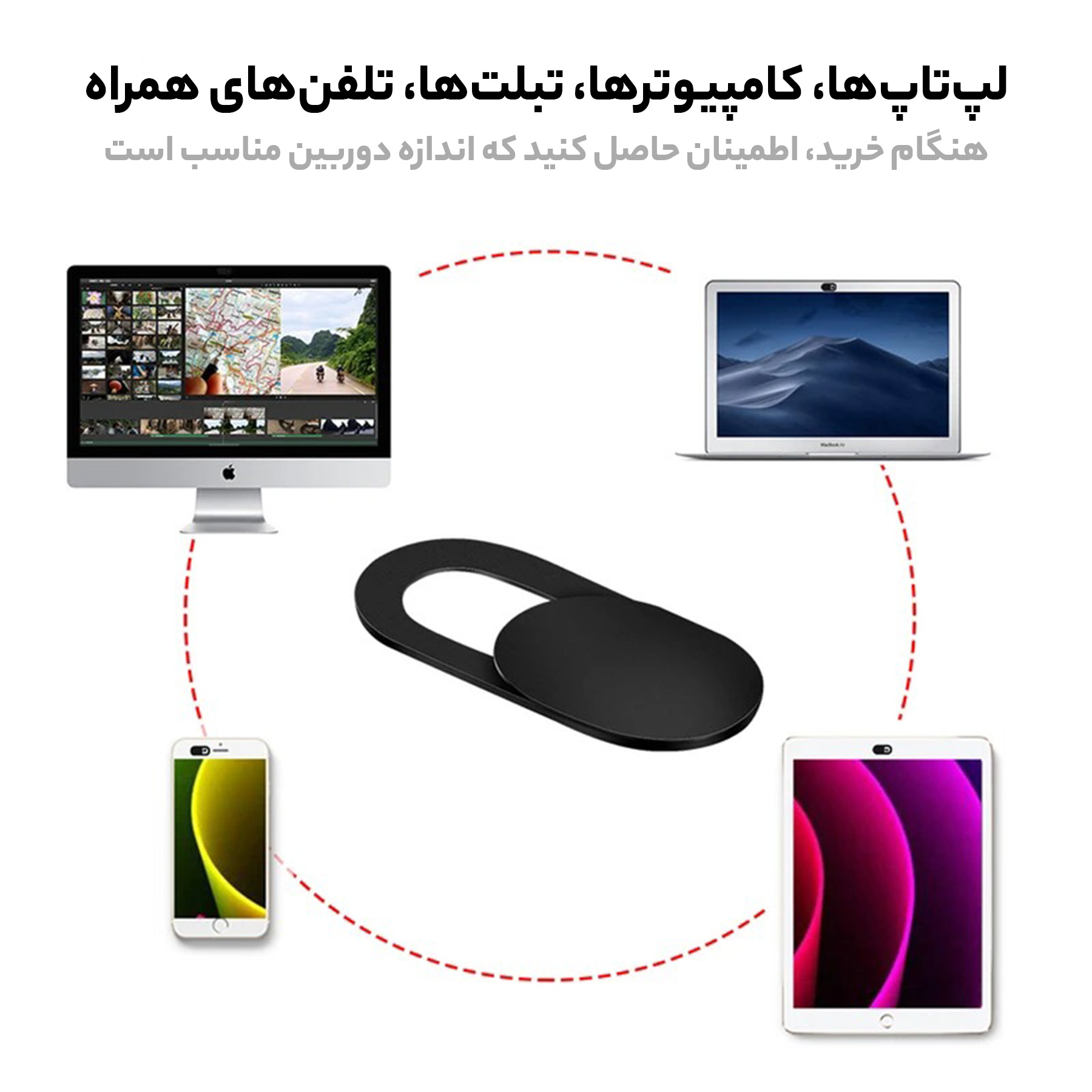 کاور لنز دوربین لپ تاپ رینیکا مدل LL03 بسته 3 عددی - Image 7