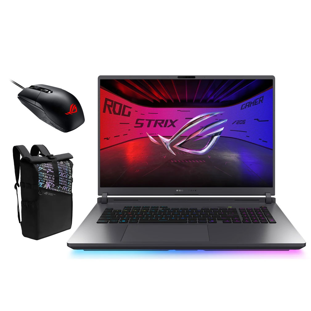 لپ تاپ 18 اینچی ایسوس مدل ROG Strix G18 (2025) G815LR-Core Ultra 9 275HX-RTX5070Ti 12GB-64GB DDR5 5600MHz-4TB SSD-WUXGA 144Hz به همراه کیف و ماوس – کاستوم شده