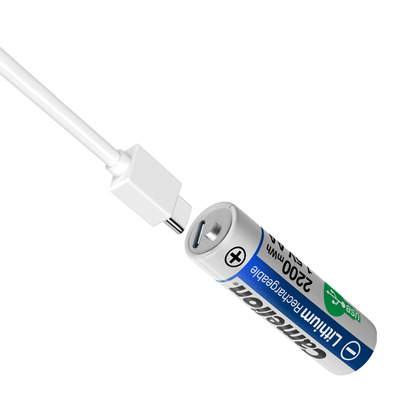 باتری قلمی قابل شارژ کملیون مدل 1.5VLi-AA2200 بسته دو عددی - Image 3
