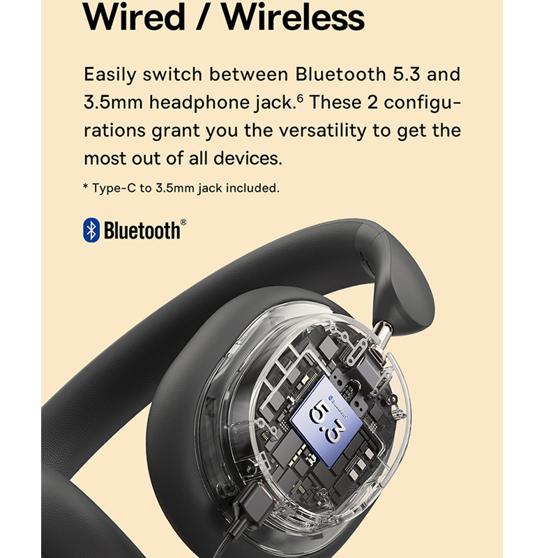 هدفون بلوتوثی باسئوس مدل Bowie D05 - Image 15