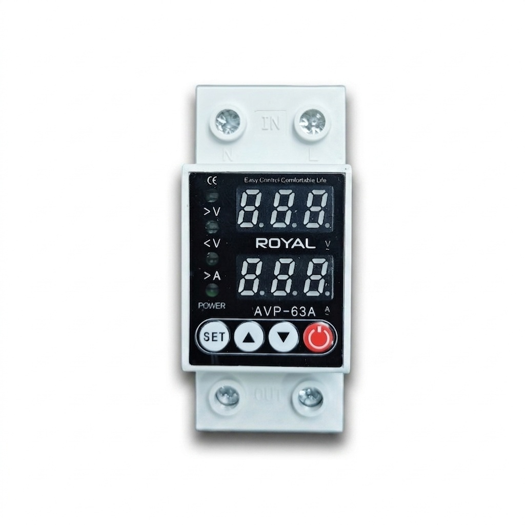 محافظ ولتاژ 63 آمپر رویال مدل 2P63A - Image 2