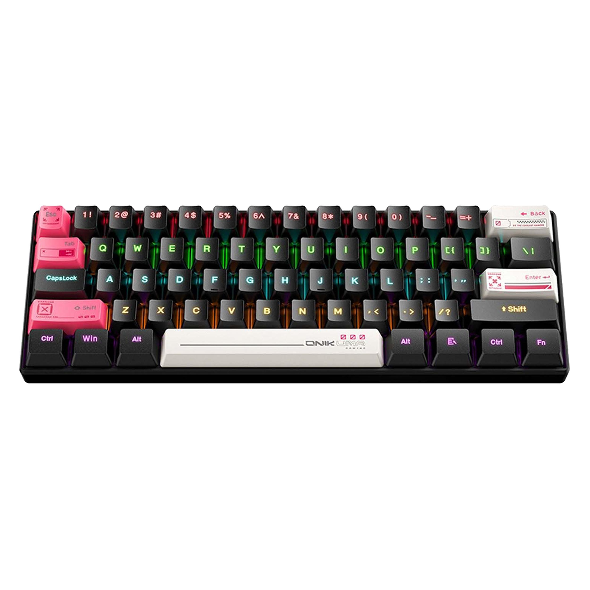 کیبورد گیمینگ اونیکوما مدل G55 RGB، مکانیکال سوییچ قهوهای، Tenkeyless، نورپردازی RGB - Image 6