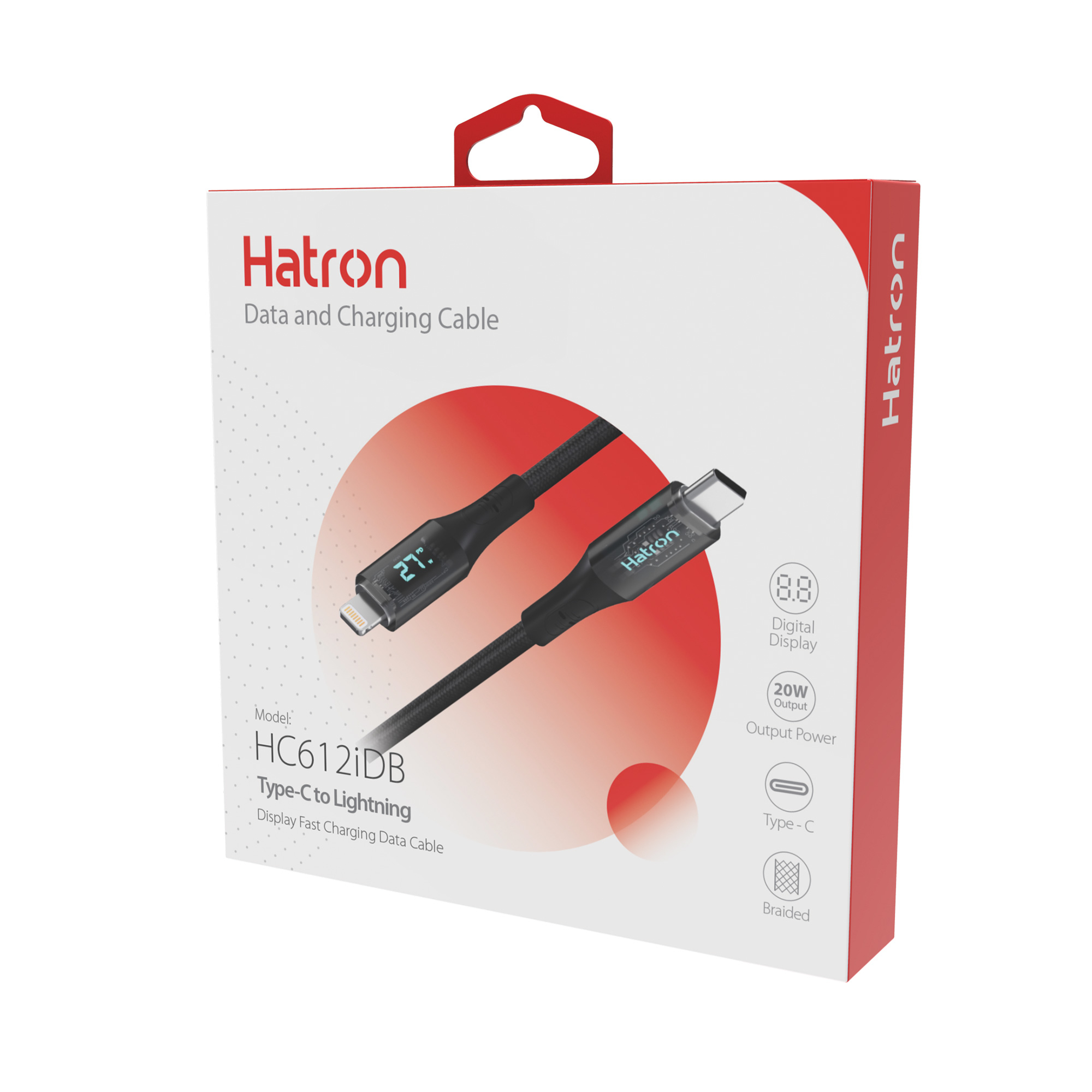 کابل تبدیل USB-C به لایتنینگ هترون مدل HC612IDB طول 1 متر - Image 3