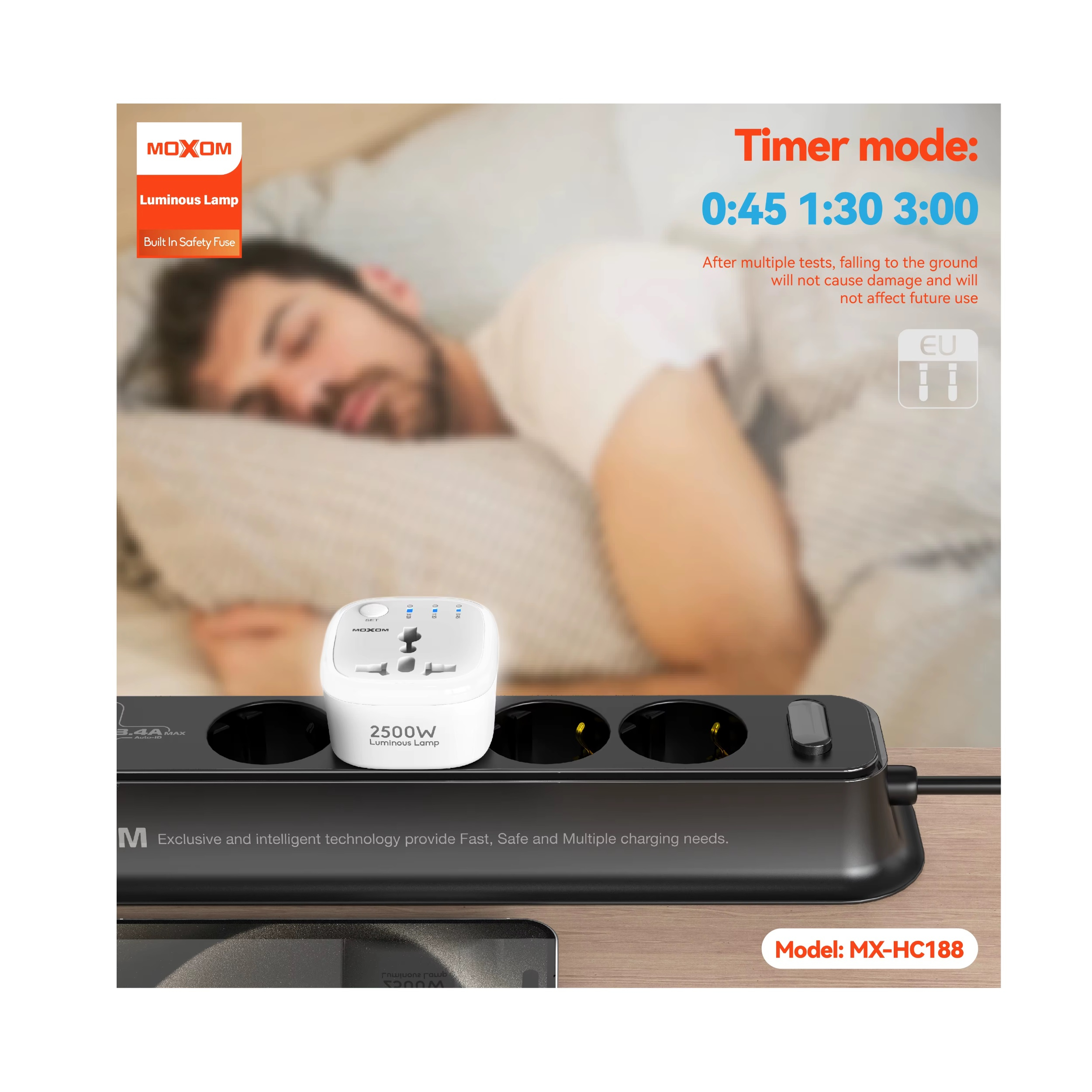 محافظ ولتاژ 2500 وات 10 آمپر موکسوم مدل MX188 - Image 8