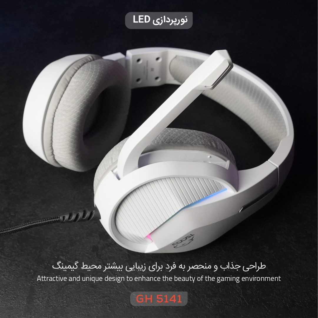 هدست گیمینگ تسکو مدل GH 5141 Zonyx RGB - Image 2