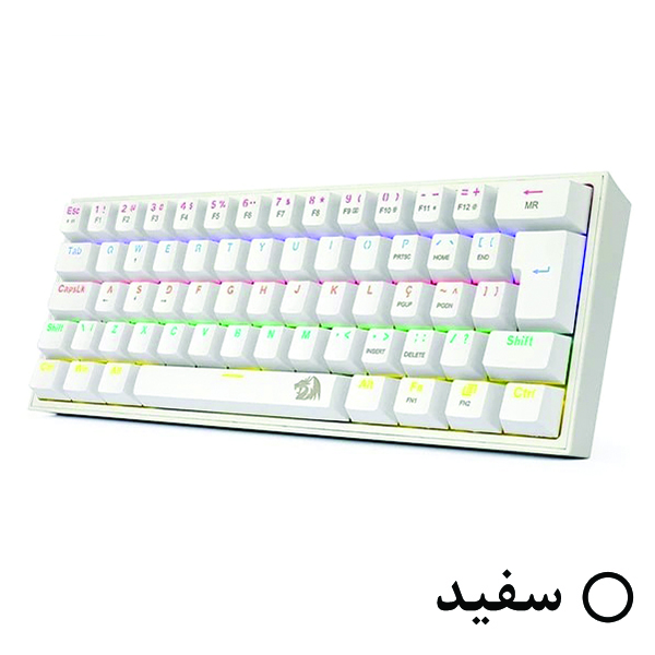 کیبورد گیمینگ ردراگون مدل K617 FIZZ، سوییچ مکانیکال قرمز، Tenkeyless، نورپردازی RGB - Image 26