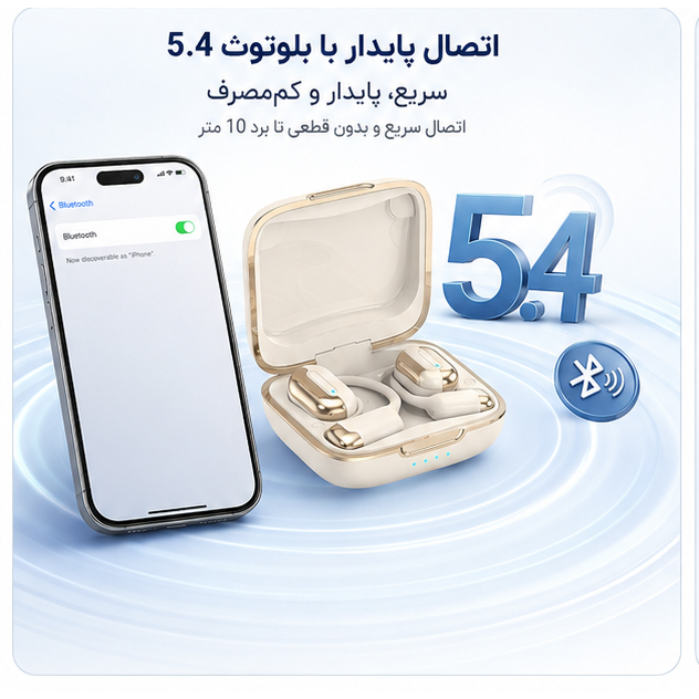 هدفون بلوتوثی مدل TWS - Image 6