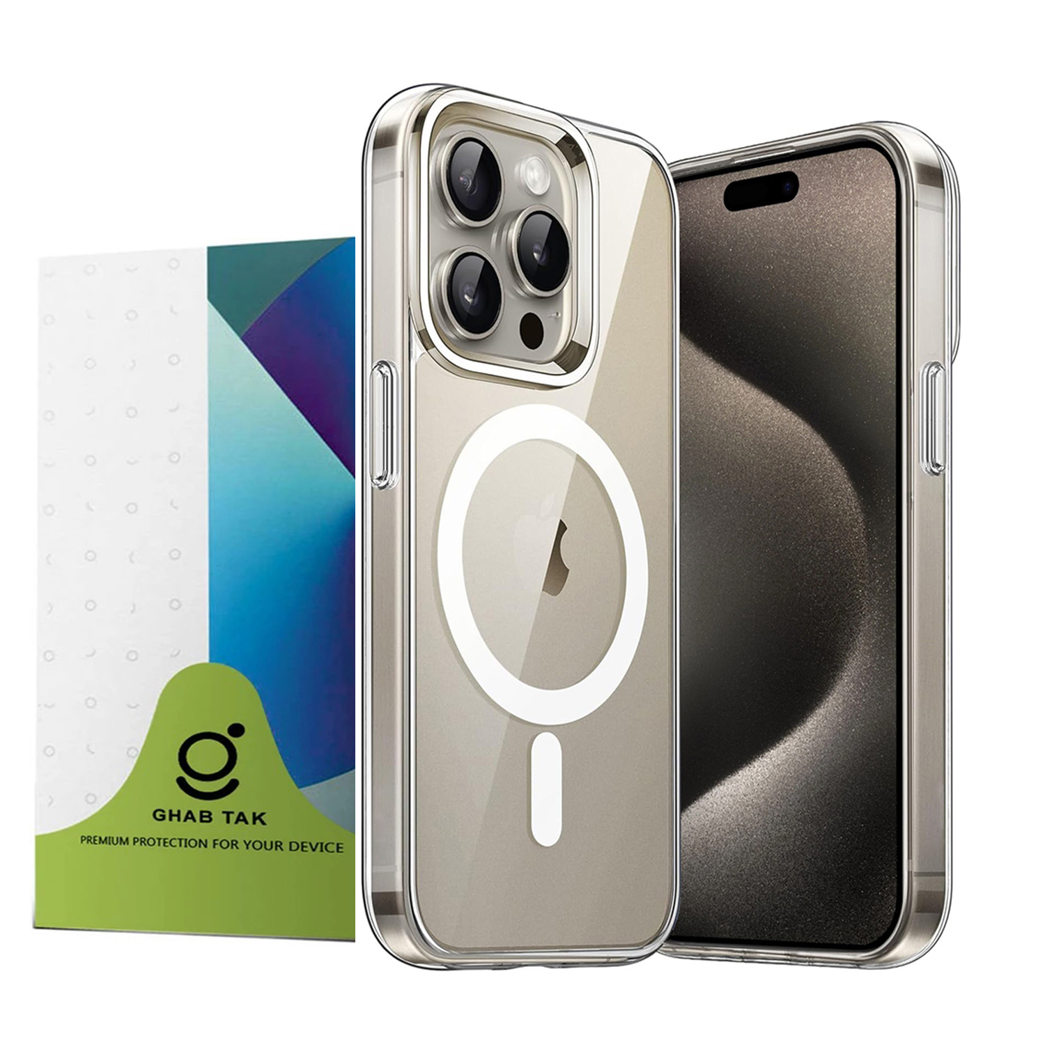 کاور قاب تک مدل مگ سیف magsafe مناسب برای گوشی موبایل اپل iPhone 15 Pro Max - Image 11