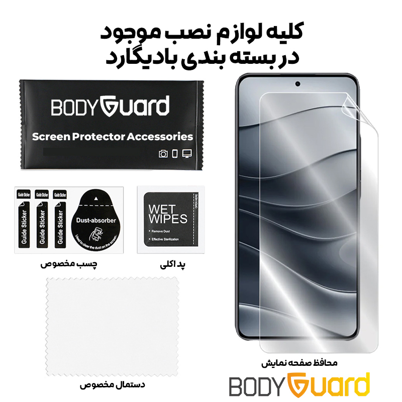 محافظ صفحه نمایش بادیگارد مدل Hydrogel مناسب برای گوشی موبایل شیائومی Redmi Note 15 - Image 3