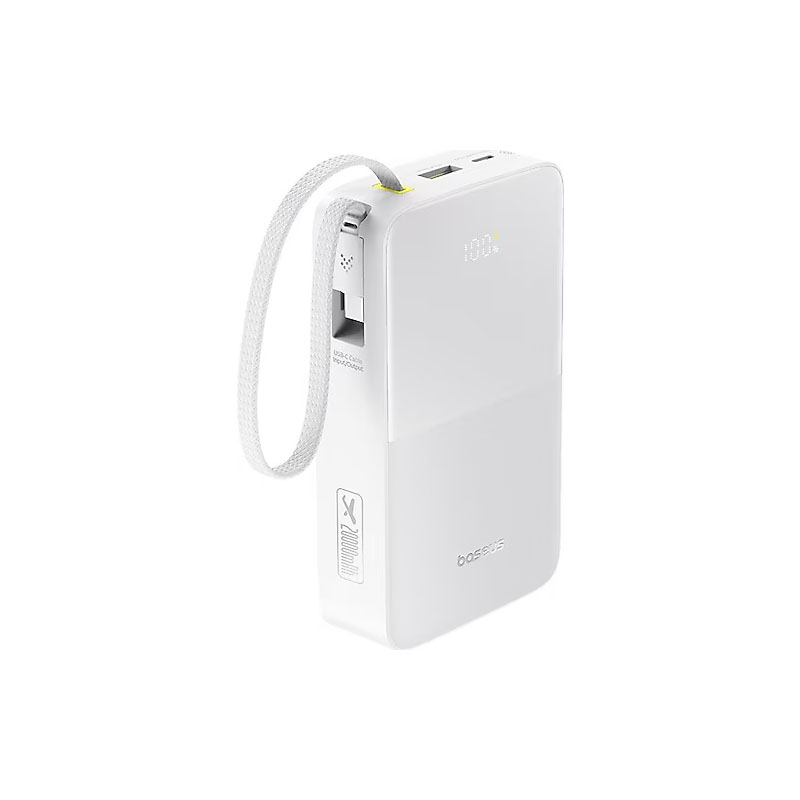 پاوربانک بی‌سیم 22.5 وات بیسوس مدل EnerFill FC51 Bipow2 Pro E0027700 ظرفیت 20000 میلی‌آمپرساعت
