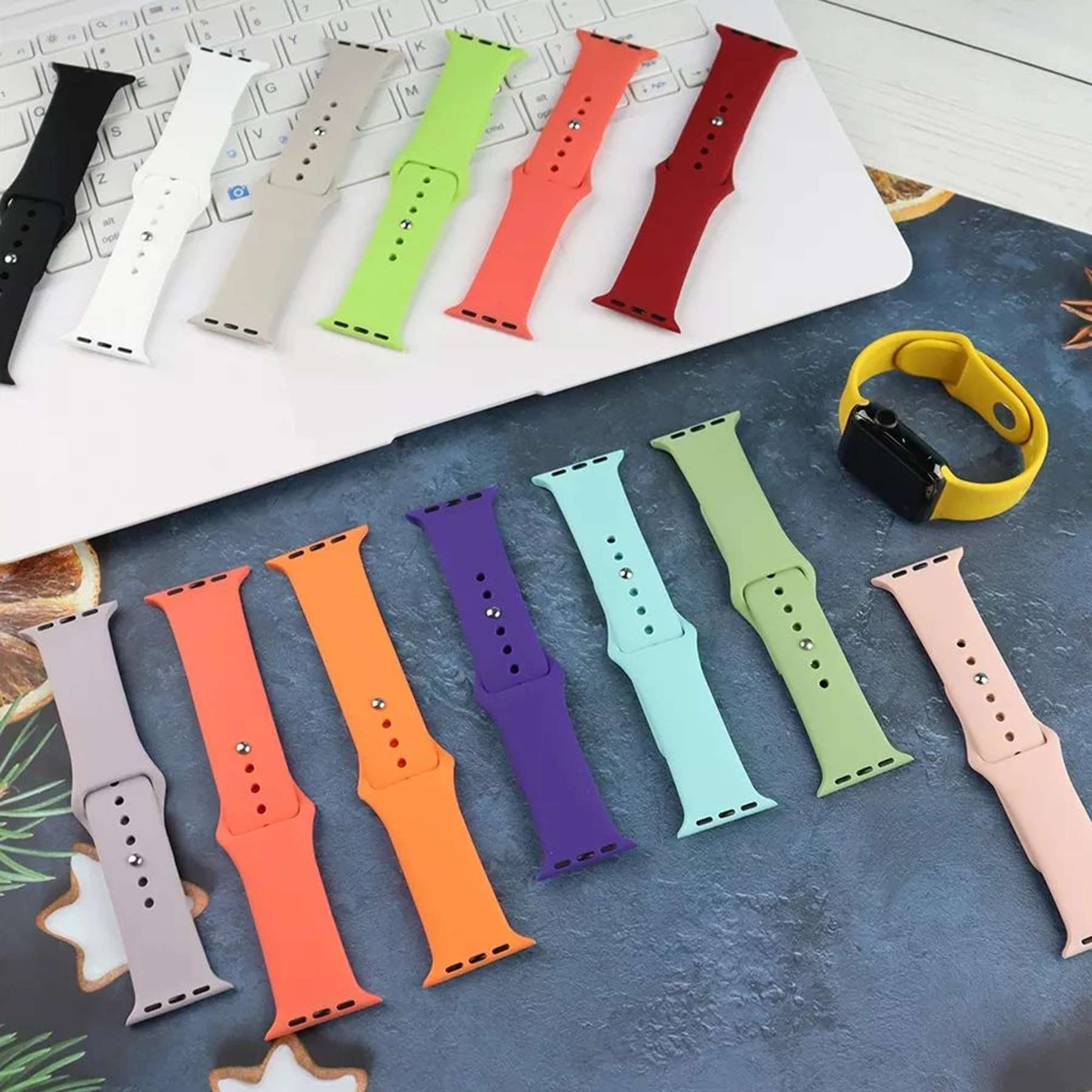 بند راینو مدل Silicone مناسب برای اپل واج سایز 44 / 45 / 46 / 49 mm - Image 7