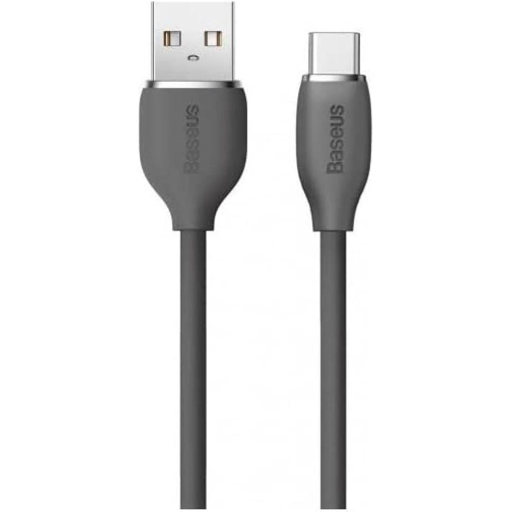 کابل تبدیل USB به USB-C باسئوس مدل JELLY LIQUID SILICA GEL 100W طول 2 متر - Image 3