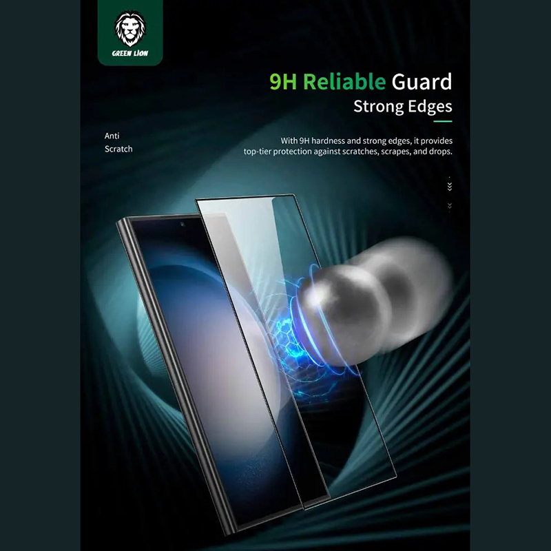 محافظ صفحه نمایش گرین لاین مدل 9H Crystal Shield مناسب برای گوشی موبایل سامسونگ Galaxy S24 Ultra - Image 4