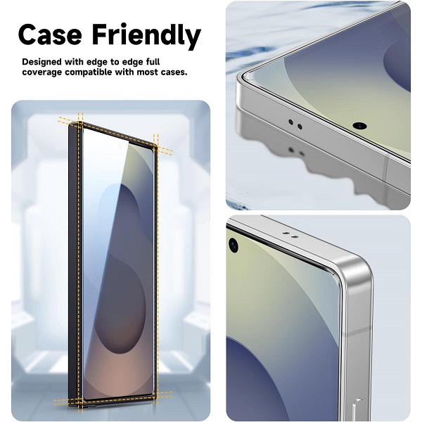محافظ صفحه نمایش ال کا جی مدل بی حاشیه مناسب برای گوشی موبایل سامسونگ Galaxy S24 Ultra - Image 6