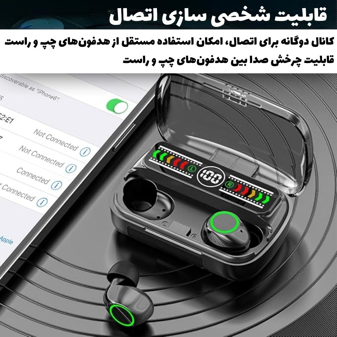 هدفون بلوتوثی پی ام ام مدل PM1OO - Image 11
