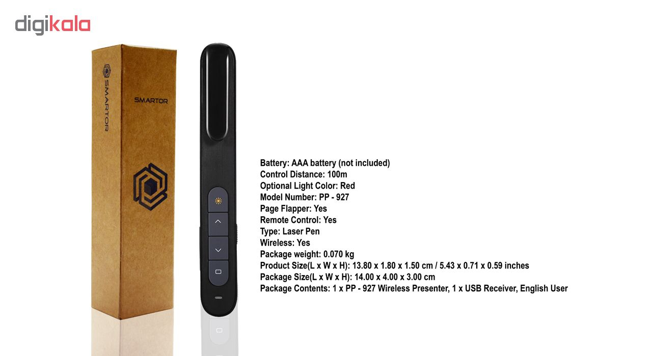 پرزنتر بی سیم اسمارطور مدل PP-927 - Image 3