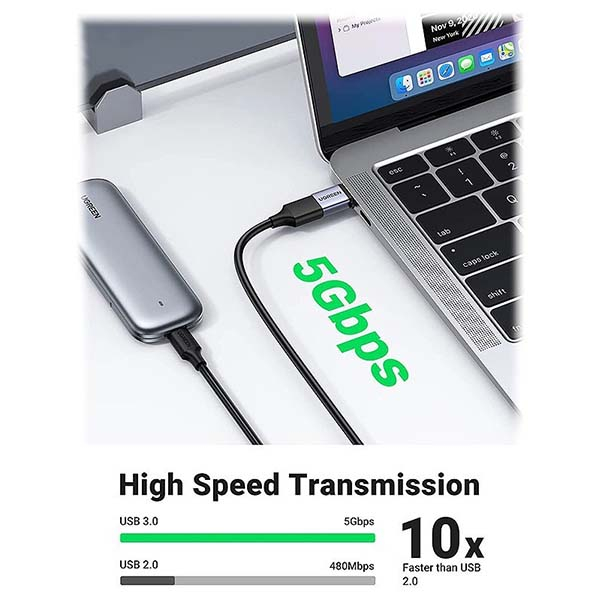 مبدل USB3.0 به USB-C یوگرین مدل 50283-US270 - Image 3