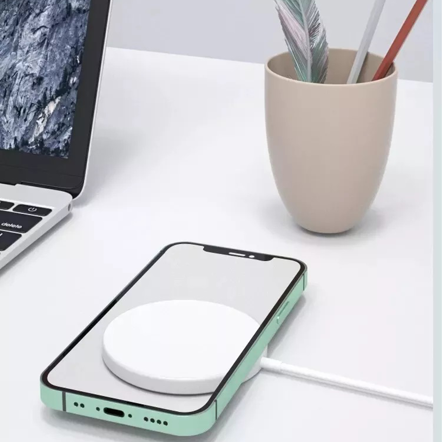 شارژر بی سیم 15وات اپل مدل MagSafe - Image 11