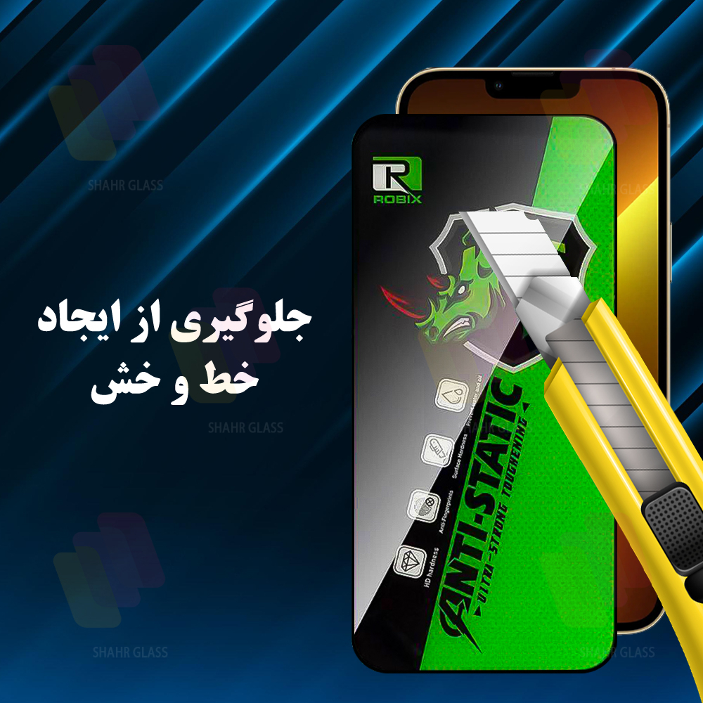 محافظ صفحه نمایش شهر گلس مدل ROBIXS مناسب برای گوشی موبایل سامسونگ Galaxy S24 Ultra 5G - Image 7