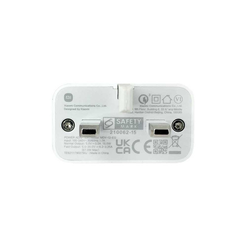 شارژر دیواری 67 وات شیائومی مدل MDY-12-EG به همراه کابل USB-C - Image 4