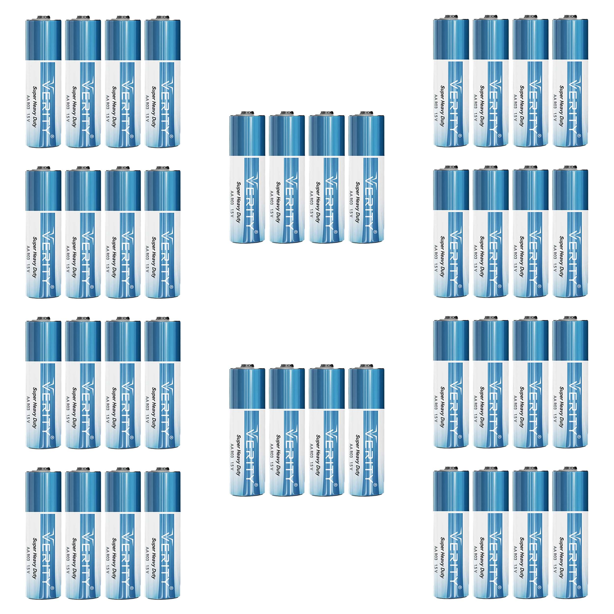 باتری قلمی وریتی مدل Super Heavy Duty بسته 40 عددی - Image 2