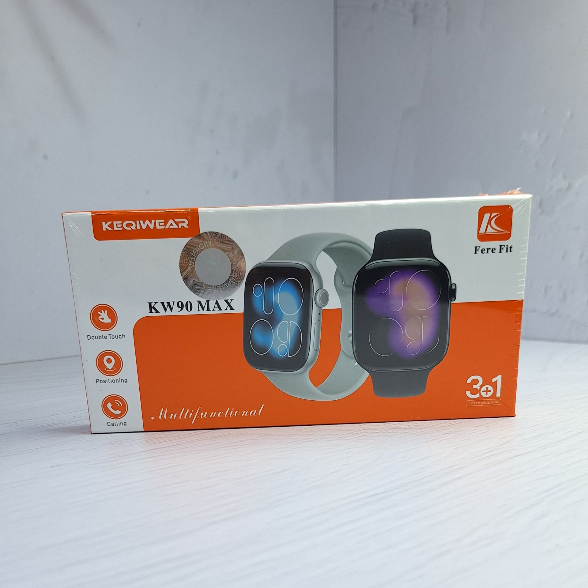 ساعت هوشمند کیکویر مدل KW90 Max سایز 45 میلیمتر با سه عدد بند سیلیکونی - Image 4