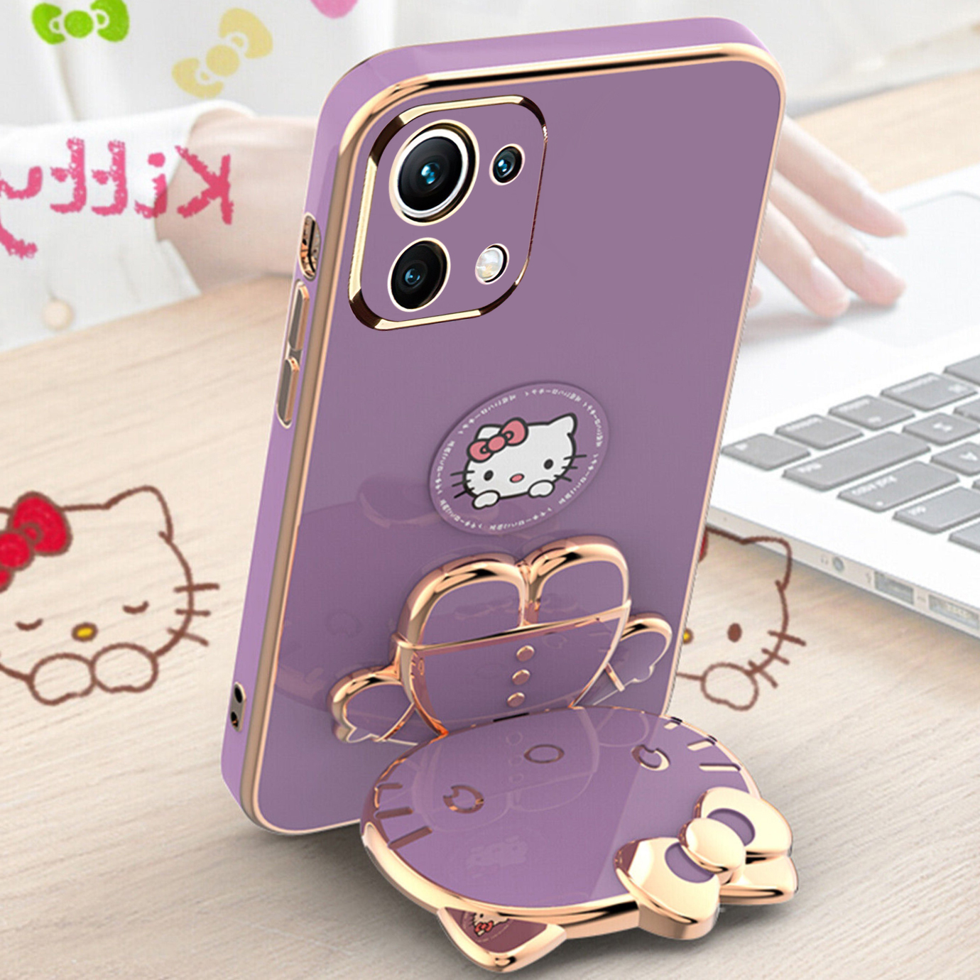 کاور اسپارتان مدل Kitty مناسب برای گوشی موبایل شیائومی Mi 11 Lite / Mi 11 Lite NE / Mi 11 Lite 5G به همراه بند نگهدارنده - Image 13