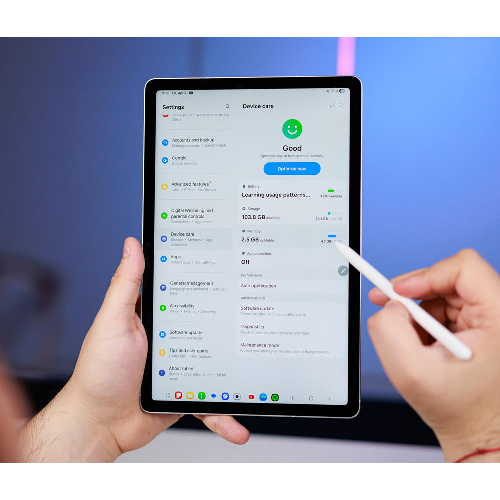 تبلت 10.9 اینچ سامسونگ مدل Galaxy Tab S10 FE Wi-Fi ظرفیت 128 گیگابایت و رم 8 گیگابایت - Image 7