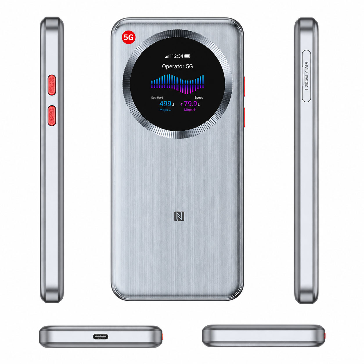 مودم روتر قابل حمل 5G زدتیای مدل U30 Pro با پشتیبانی از Wi-Fi 6، اتصال همزمان 16 کاربر و باتری قابل شارژ - Image 5