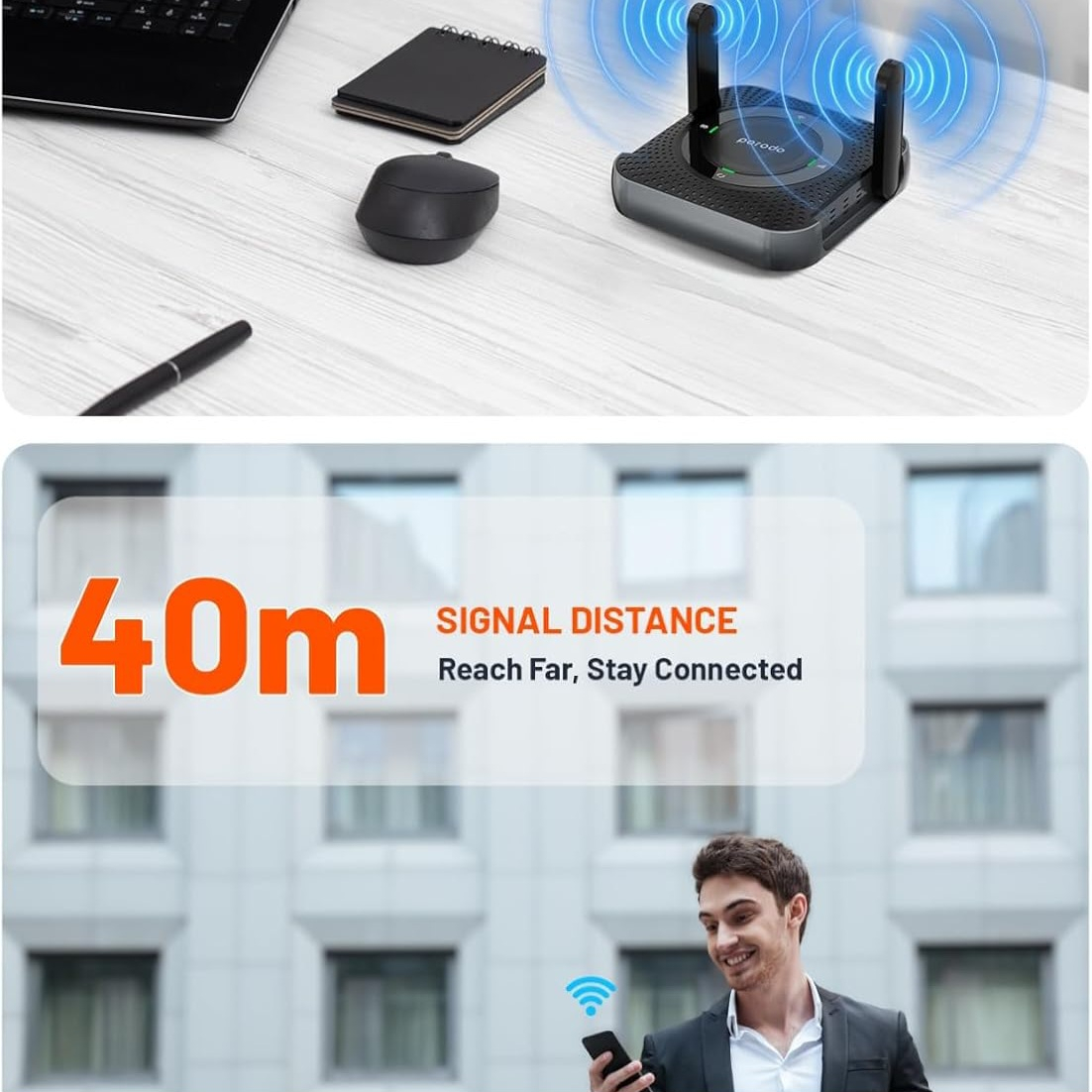 مودم روتر قابل حمل پرودو مدل PD-4GCPME-BKGY با پشتیبانی 4G LTE، باتری 4000 میلیآمپرساعتی با شارژدهی 12 ساعت، اتصال همزمان تا 10 دستگاه، پورت LAN و فرکانس 2.4 گیگاهرتز - Image 12
