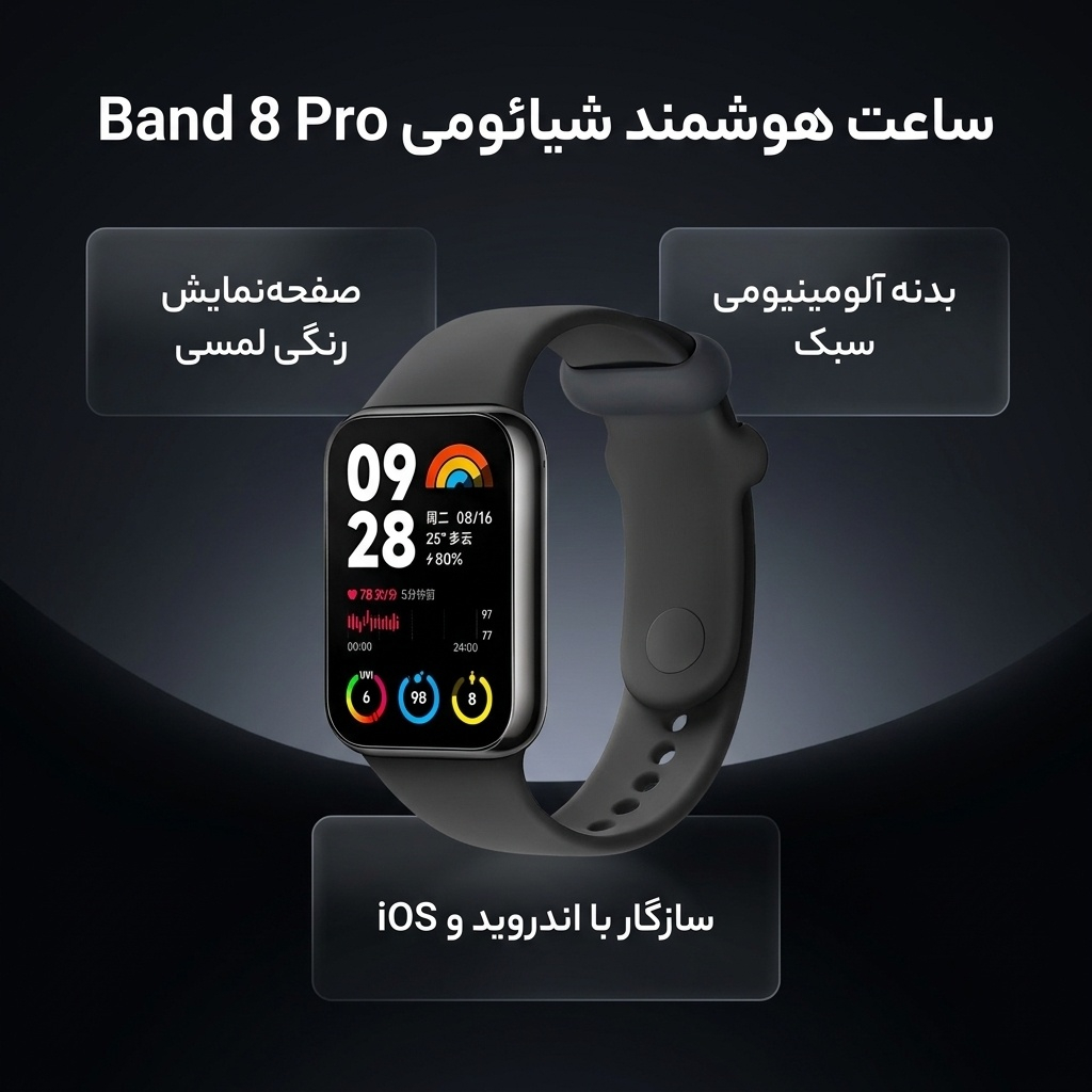ساعت هوشمند شیائومی مدل Band 8 Pro - Image 2