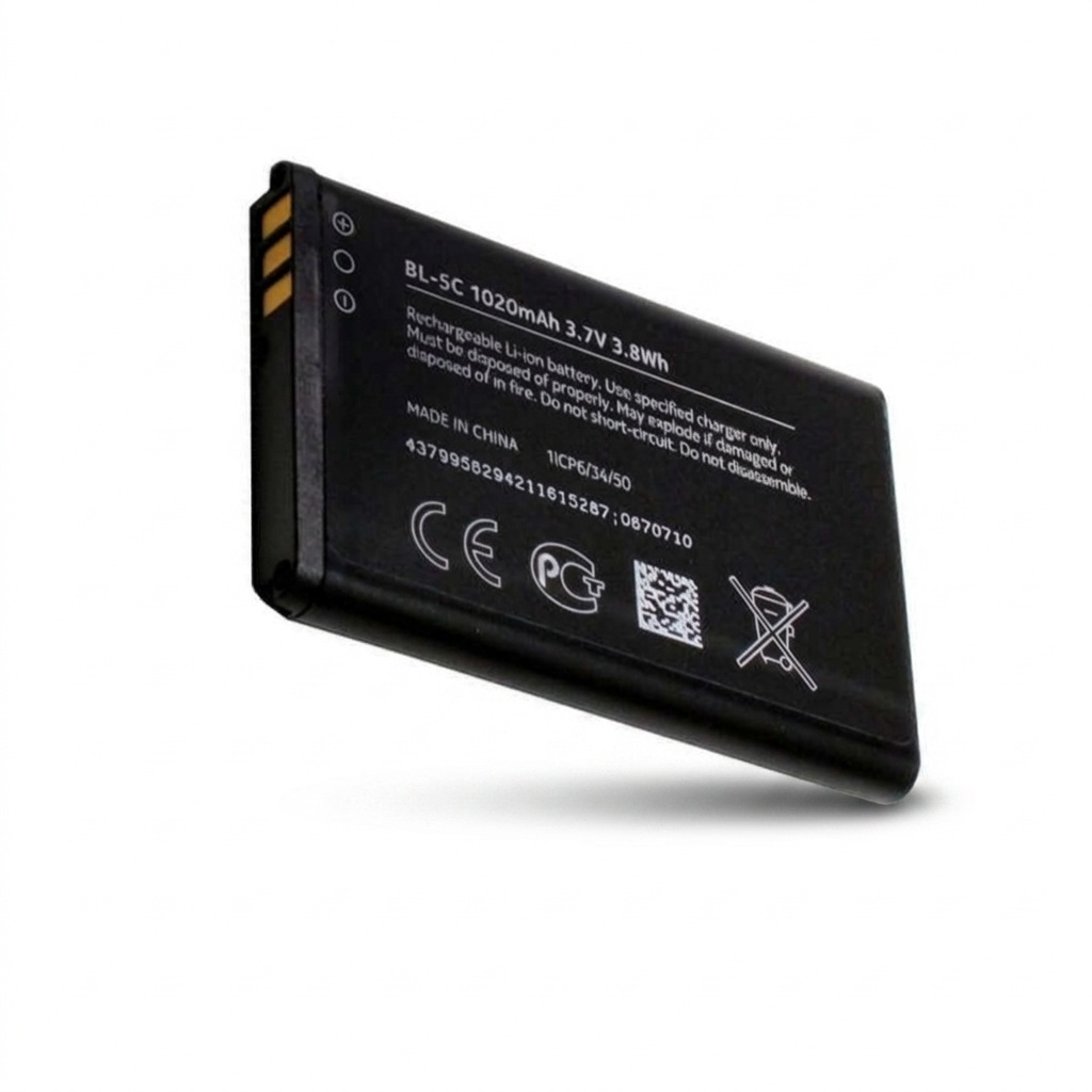 باتری موبایل نوکیا مدل BL-5C ظرفیت 1020 میلی آمپر ساعت مناسب برای گوشی موبایل نوکیا 5C