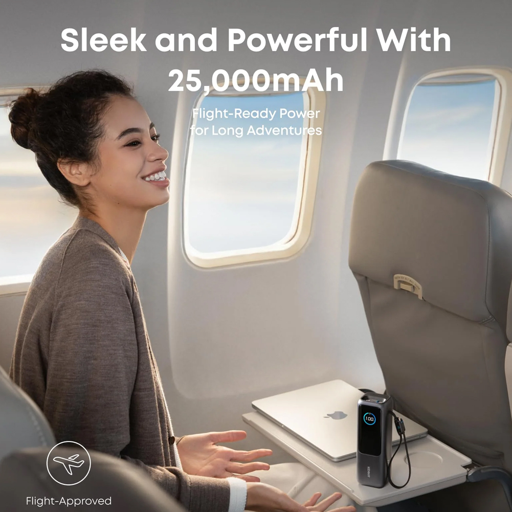 پاوربانک 100 وات انکر مدل A1695 ظرفیت 25000 میلی آمپر ساعت به همراه دو کابل USB-C - Image 11