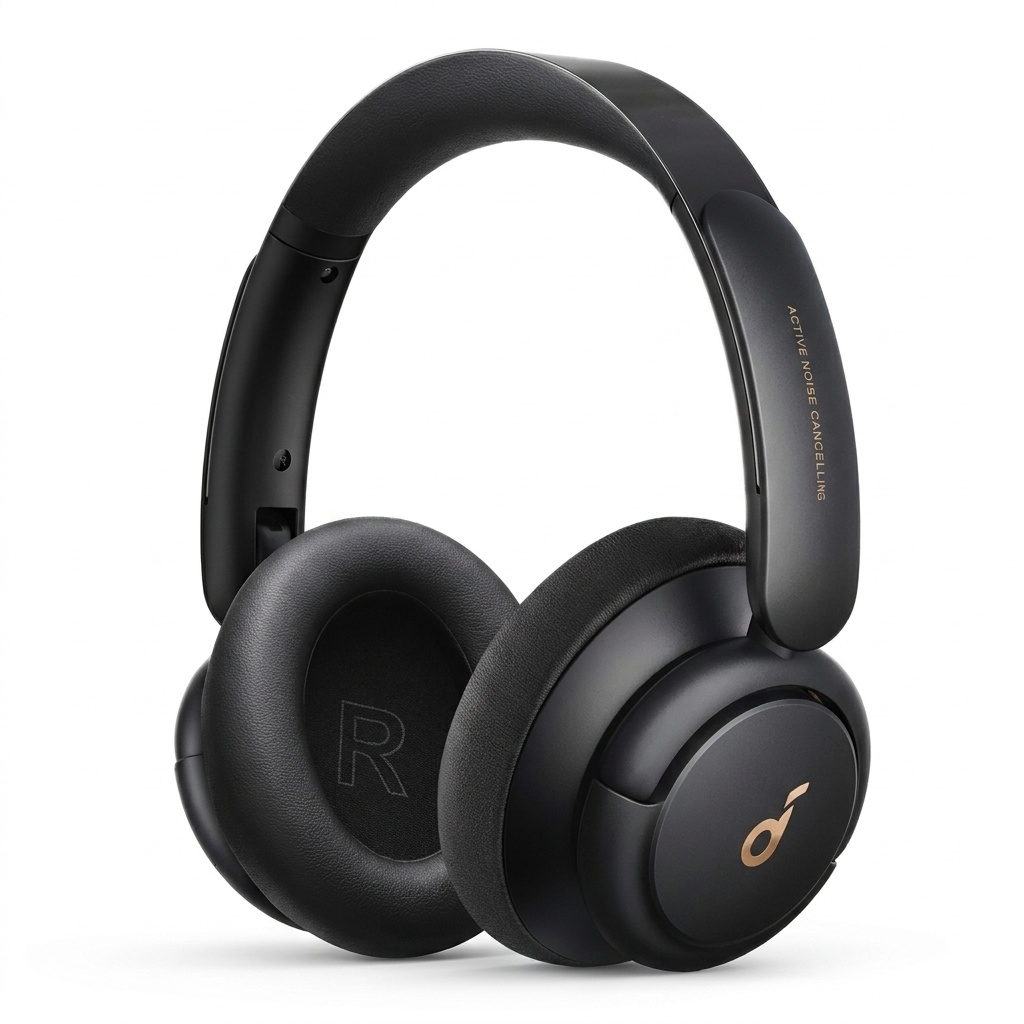 هدفون بلوتوثی انکر مدل SoundCore Life Q30 با نویز کنسلینگ فعال (ANC)، درگاه شارژ USB Type-C، دارای میکروفون دوگانه با حذف نویز، مجهز به فناوری Hi-Res Audio، دارای حالت Transparency برای شنیدن صدای محیط