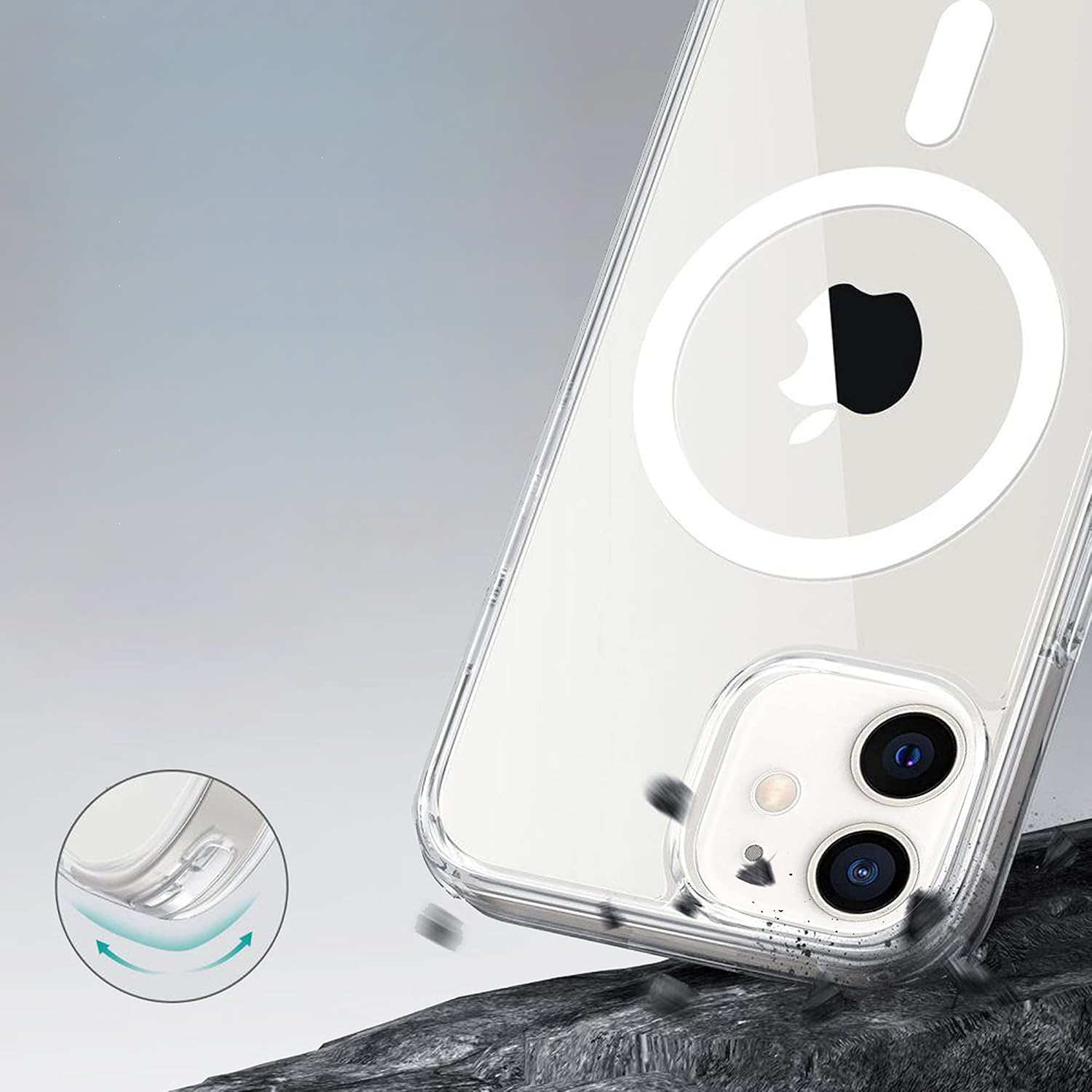 کاور گوف مدل Clear Chix مناسب برای گوشی موبایل اپل iPhone 12 mini - Image 4