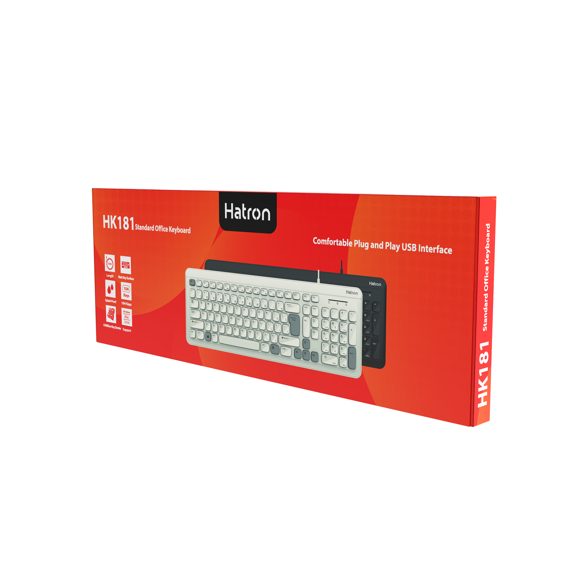 کیبورد ارگونومیک هترون مدل HK181 - Image 11