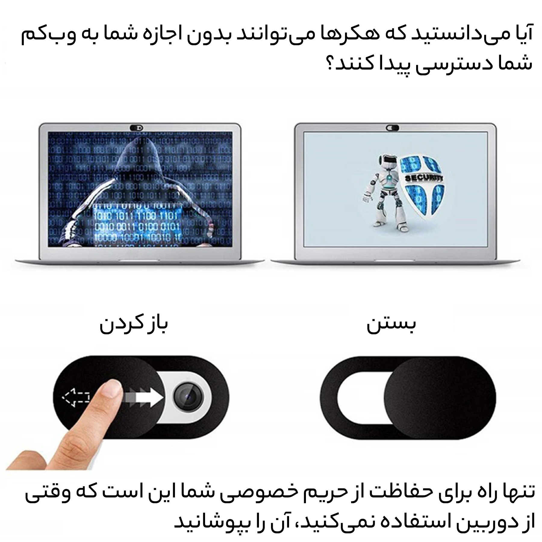 کاور لنز دوربین لپ تاپ رینیکا مدل LL03 بسته 3 عددی - Image 6