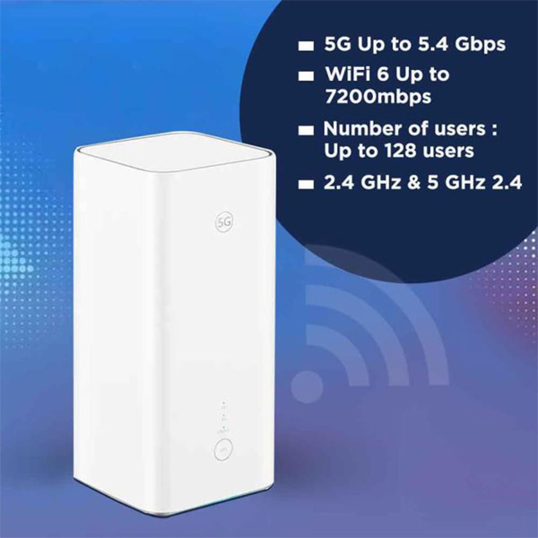 مودم 5G روتر بیسیم هوآوی مدل H158-381 5G CPE PRO5 با سرعت دانلود 5.4 گیگابیت، پشتیبانی از وایفای 6 AX7200، قابلیت اتصال همزمان 128 کاربر، تجمیع فرکانس 5G و 4G، پورت 2.5 گیگابیتی و 1 گیگابیتی و نرمافزار مدیریت Huawei AI Life - Image 10