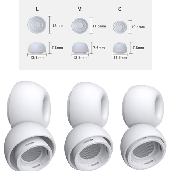 سری سیلیکونی هندزفری مدل Silicone مناسب برای ایرپاد پرو/پرو2 بسته 6 عددی - Image 17