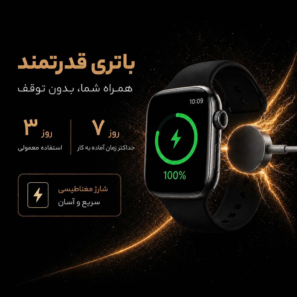 ساعت هوشمند 45 میلی متری مدل KX33 PLUS با بند سیلیکونی - Image 6