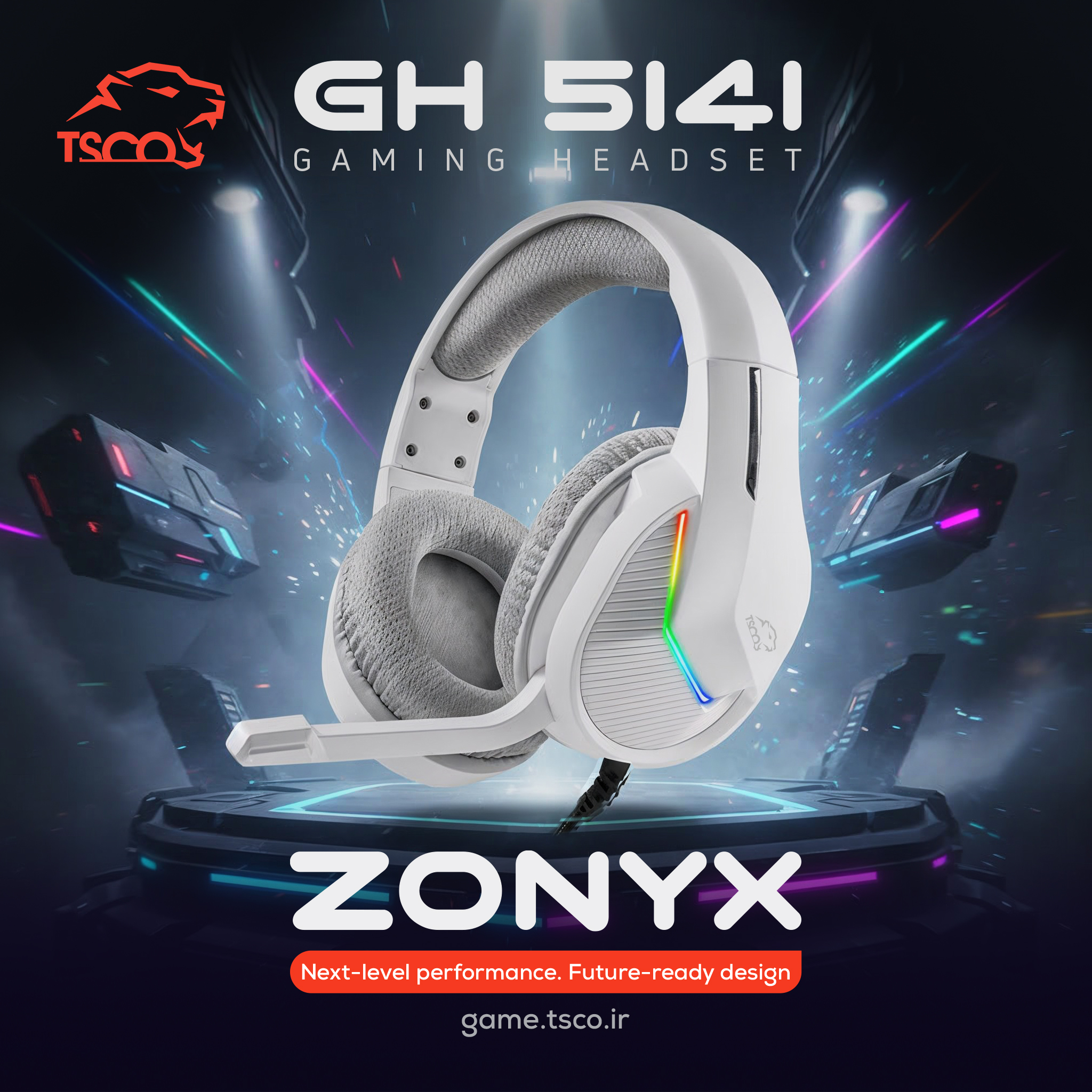 هدست گیمینگ تسکو مدل GH 5141 Zonyx RGB - Image 11