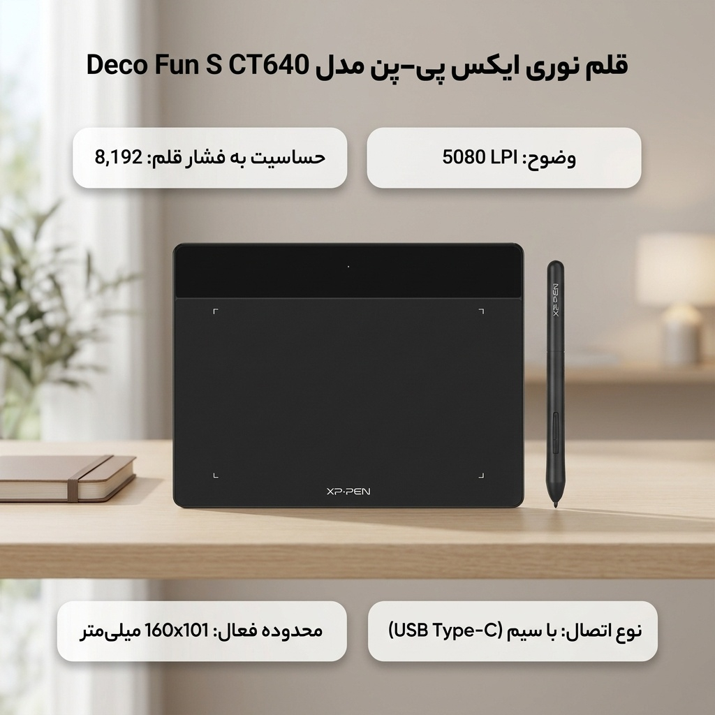 قلم نوری ایکس پی-پن مدل Deco Fun S CT640 - Image 2