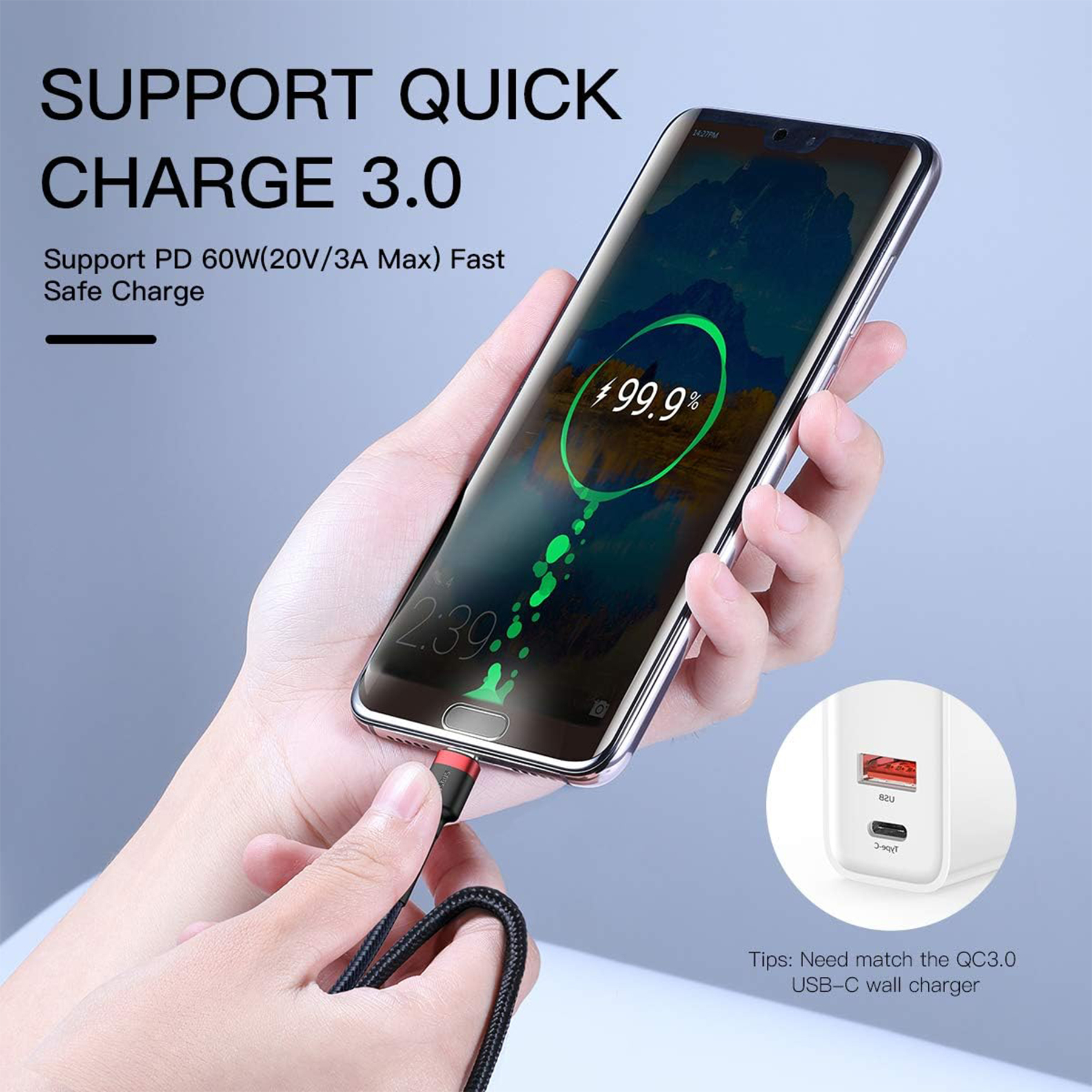 کابل USB-C بیسوس مدل CATKLF-G91 طول 1 متر - Image 11